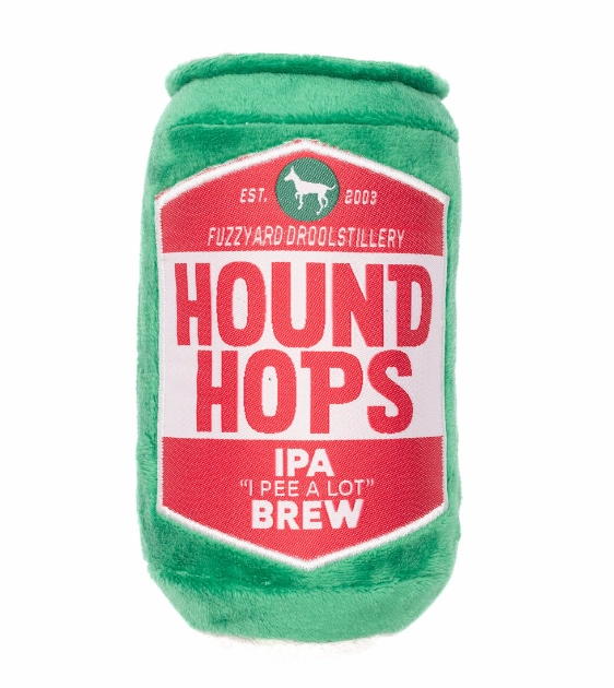 FuzzYard Squeaky Booze Plush Dog Toy (Hound Hops) wet dog food,moist dog food