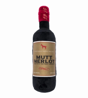 FuzzYard Squeaky Booze Plush Dog Toy (Mutt Merlot) pet souvenir,gift item