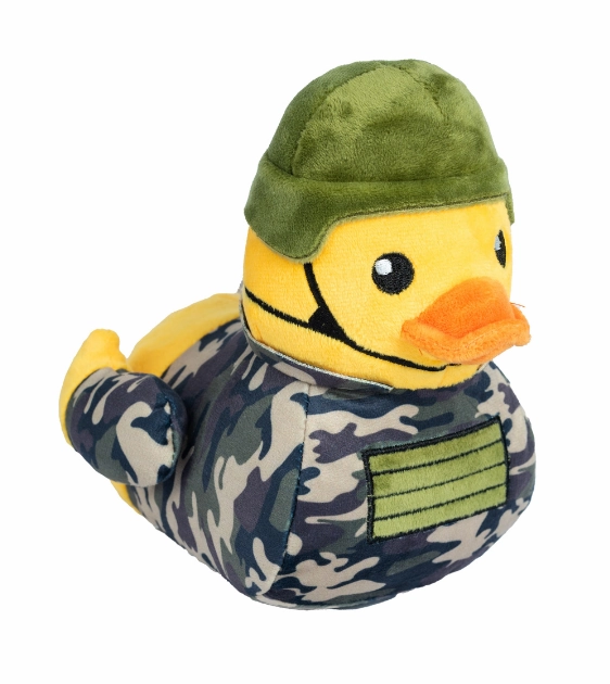 FuzzYard Squeaky Plush Dog Toy (Commanduck) pet souvenir,gift item