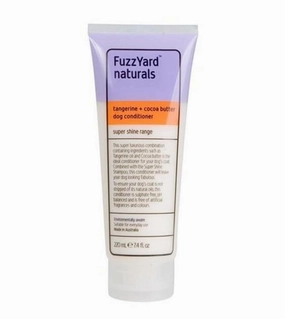 FuzzYard Tangerine and Cocoa Butter Super Shine Conditioner For Dogs dog shampoo,bathing supplies