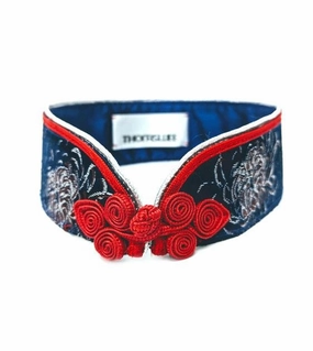 GDP x Thomas Wee Aoife Bespoke Oriental Dog Collar dog charms,dog ID