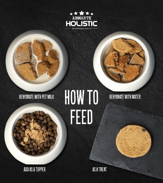 GIFT WITH PURCHASE >$120: Absolute Holistic Freeze Dried Patties Dog Food (Random Flavour Trial Pack x 1)