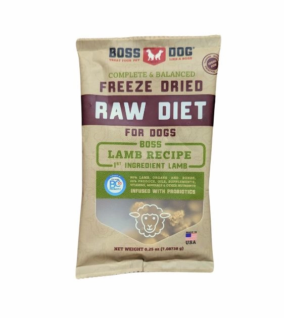 GIFT WITH PURCHASE >$120: Boss Dog Freeze Dried Dog Food Trial Pack (1 x Random Flavour) dog chews,dog bones