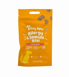 GIFT WITH PURCHASE >$120: Zesty Paws Allergy & Immune Bites Supplements Trial Pack (1 x Random Flavour) dog leash,walking strap