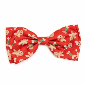 Gingerbread Bones Dog Bow Tie dog collar accessory,collar decor