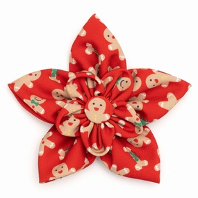 Gingerbread Bones Dog Collar Flower dog collar accessory,collar decor