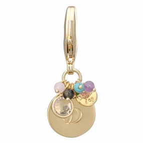 Gold Initial D Dog Collar Charm dog collar charm,pet tag