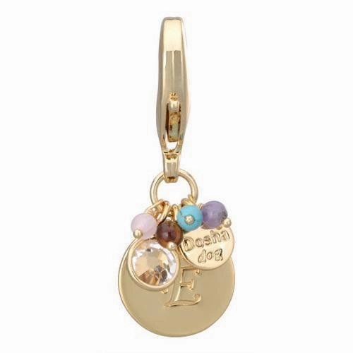 Gold Initial E Dog Collar Charm dog collar charm,pet tag