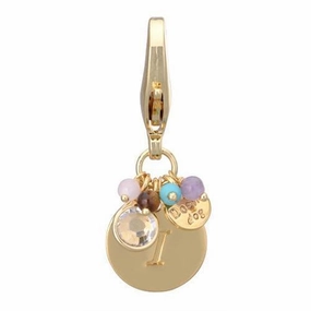 Gold Initial I Dog Collar Charm dog collar charm,pet tag