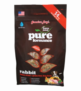 Grandma Lucys PureFormance Freeze Dried Rabbit Recipe Dog Food freeze-dried dog food,lightweight pet food