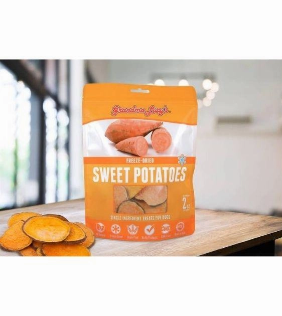 Grandma Lucys Singles Freeze Dried Sweet Potatoes Dog Treats