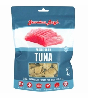 Grandma Lucys Singles Freeze Dried Tuna Cat & Dog Treats freeze-dried dog food,lightweight pet food