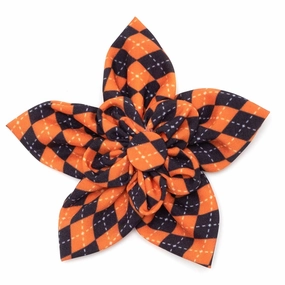Halloween Argyle Dog Collar Flower dog collar accessory,collar decor