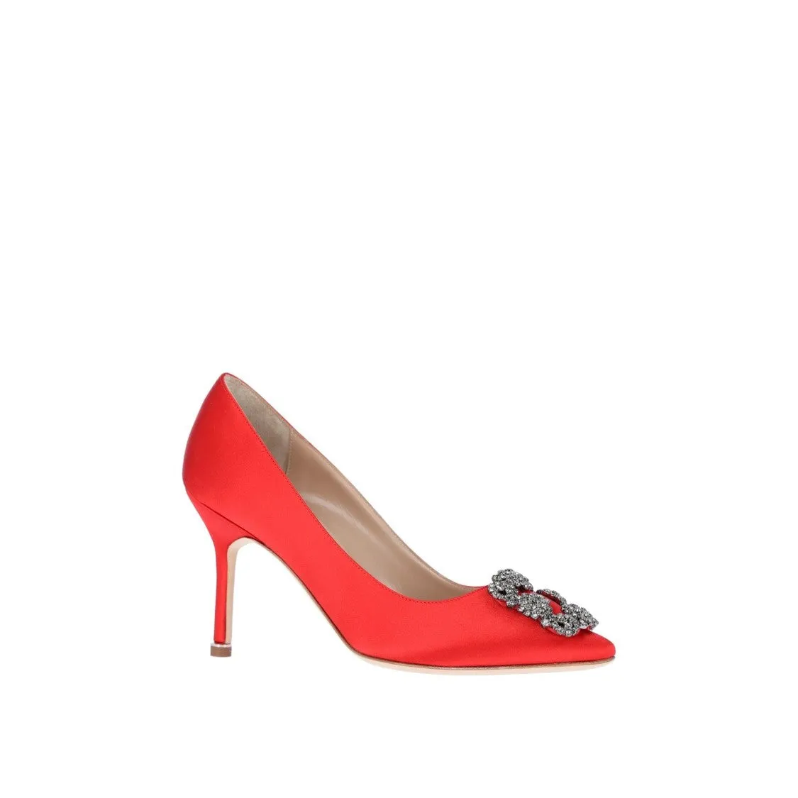 Hangisi Satin Pumps Shoes_Manolo-Blahnik