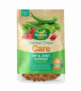 Happi Skippi (Happi Doggy) CARE Dental Dog Chews (Hip & Joint Support) dog chews,dog bones