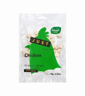 Happi Skippi (Happi Doggy) JUST Freeze Dried Cat & Dog Treats (Chicken) freeze-dried dog food,lightweight pet food