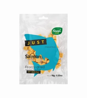 Happi Skippi (Happi Doggy) JUST Freeze Dried Cat & Dog Treats (Salmon) freeze-dried dog food,lightweight pet food