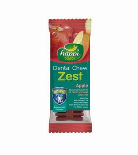 Happi Skippi (Happi Doggy) ZEST Dental Dog Chews (Apple) pet coat care,skin health