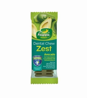 Happi Skippi (Happi Doggy) ZEST Dental Dog Chews (Avocado) dog chews,dog bones
