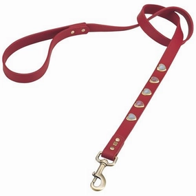Heart Pink And White Cat Eye On Red Dog Leash dog mobility,outdoor pet aid