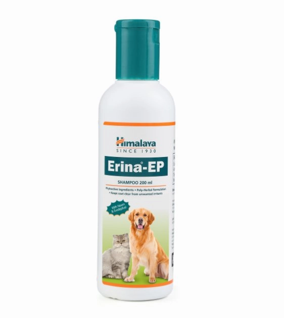 Himalaya Erina EP Shampoo For Dogs & Cats (Flea & Tick Control) dog shampoo,bathing supplies