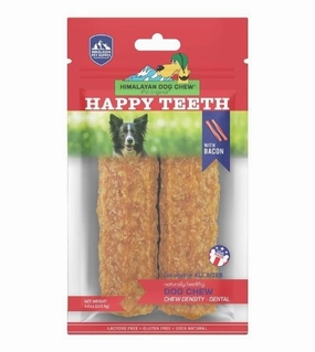 Himalayan Pet Supply Happy Teeth Bacon Dental Chew Dog Treats pet coat care,skin health