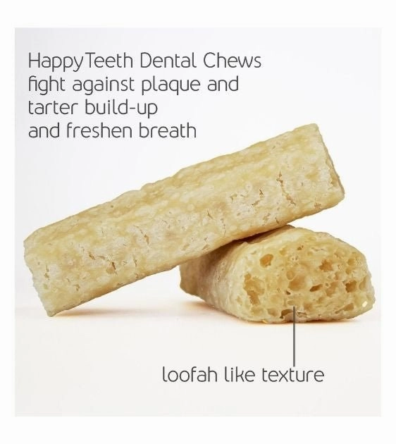 Himalayan Pet Supply Happy Teeth Cheese Dental Chew Dog Treats