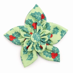 Holly Dog Collar Flower dog collar accessory,collar decor