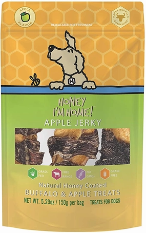 Honey I'm Home! Buffalo Apple Jerky Strips 5.29oz Bag