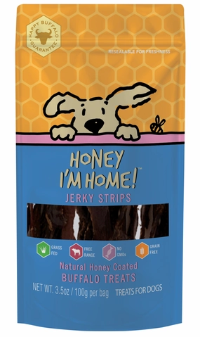 Honey I'm Home! Buffalo Jerky Strips 3.5oz Bag