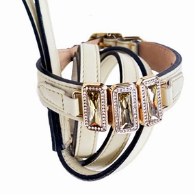 Imperial Collection Dog Leash Eggshell/Gold dog mobility,outdoor pet aid