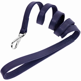 Imperial Collection Dog Leash French Navy/Nickel