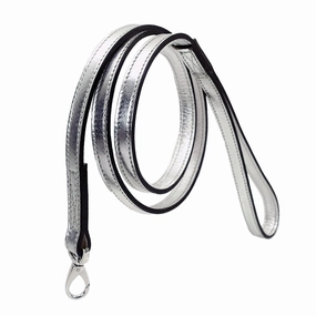 Imperial Collection Dog Leash Metallic Silver/Nickel