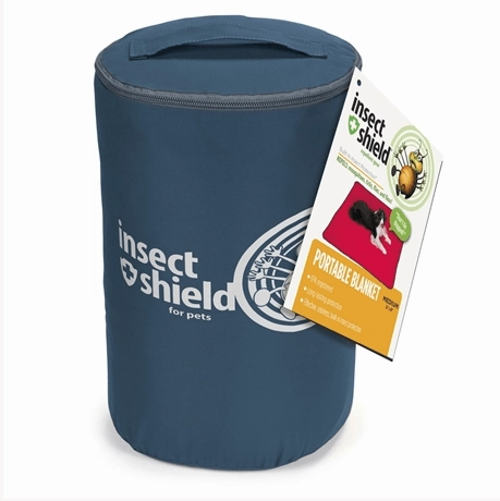 Insect Shield Flea & Tick Protection Blanket For Cats & Dogs (Dark Blue)