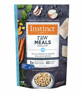 Instinct Freeze-Dried Raw Meals Grain-Free Wild-Caught Alaskan Pollock Recipe Dog Food freeze-dried dog food,lightweight pet food