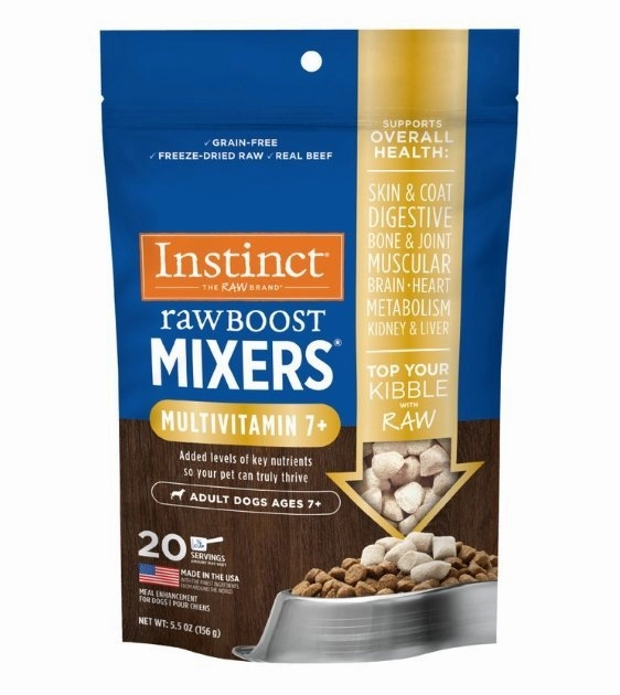 Instinct Raw Boost Mixers Freeze-Dried Topper Dog Food (Adult 7 ) freeze-dried dog food,lightweight pet food