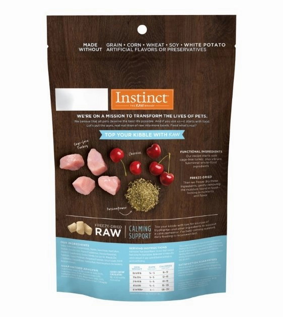 Instinct Raw Boost Mixers Freeze-Dried Topper Dog Food (Calming Support)