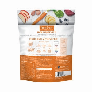 Instinct Raw Longevity Adult Ages 7  100% Freeze-Dried Raw Meals Cage-Free Chicken Recipe for Dogs