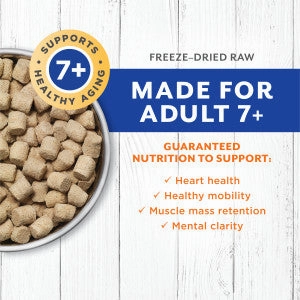 Instinct Raw Longevity Adult Ages 7  100% Freeze-Dried Raw Meals Cage-Free Chicken Recipe for Dogs