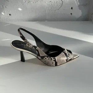 Isabelle Paris IS107 Black/White Snake Shoes_Isabelle-Paris