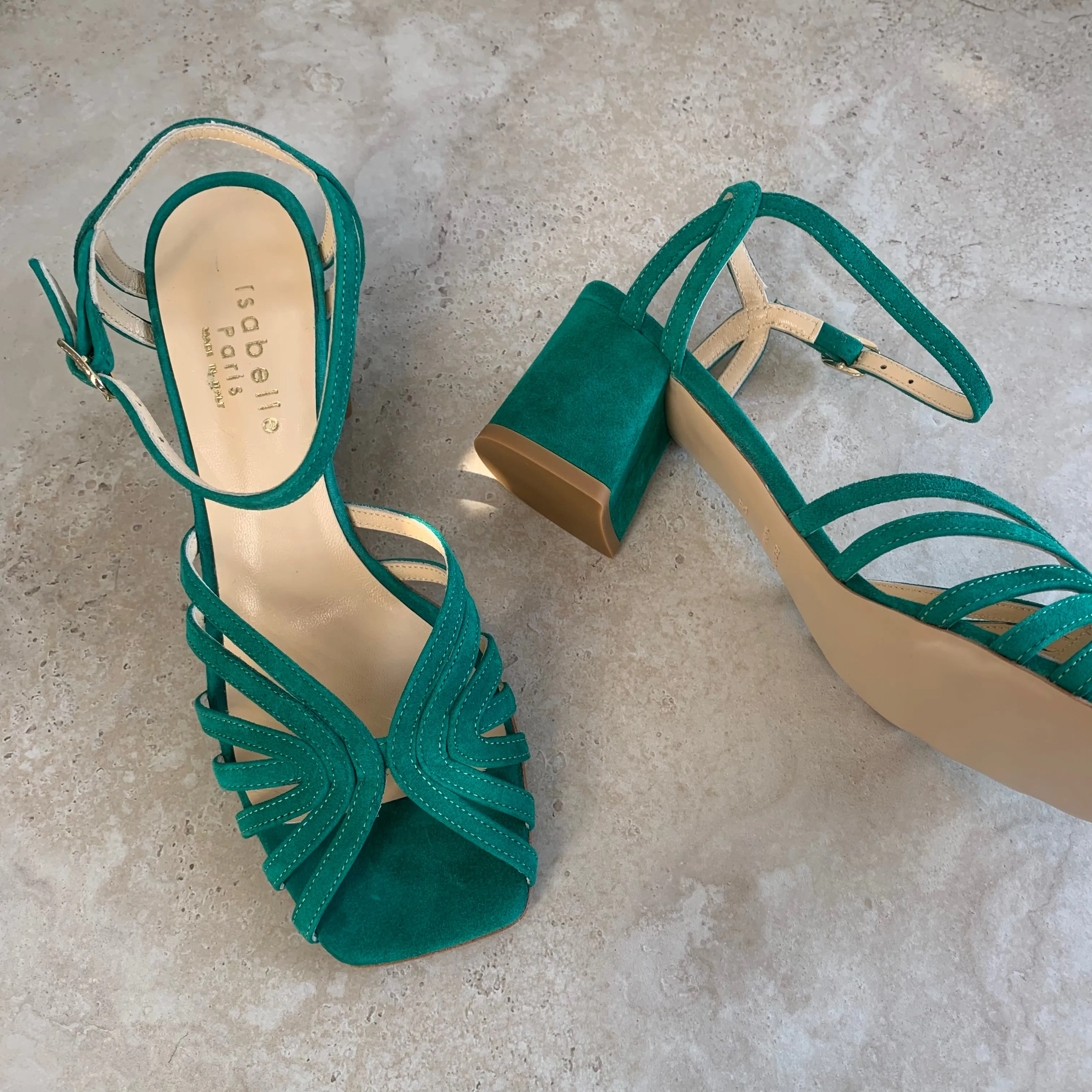 Isabelle Paris IS371 Verde Camoscio Shoes_Isabelle-Paris