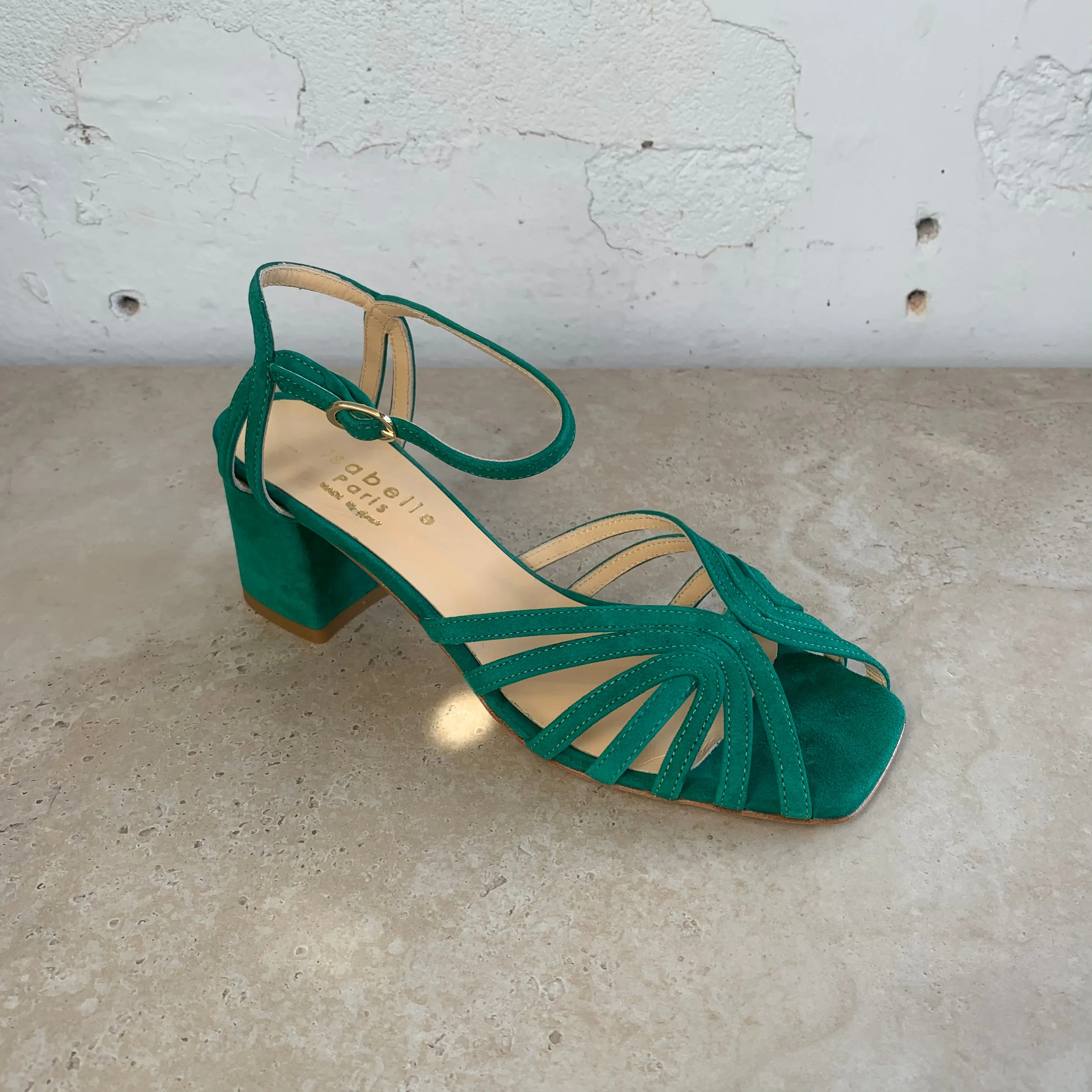 Isabelle Paris IS371 Verde Camoscio Shoes_Isabelle-Paris