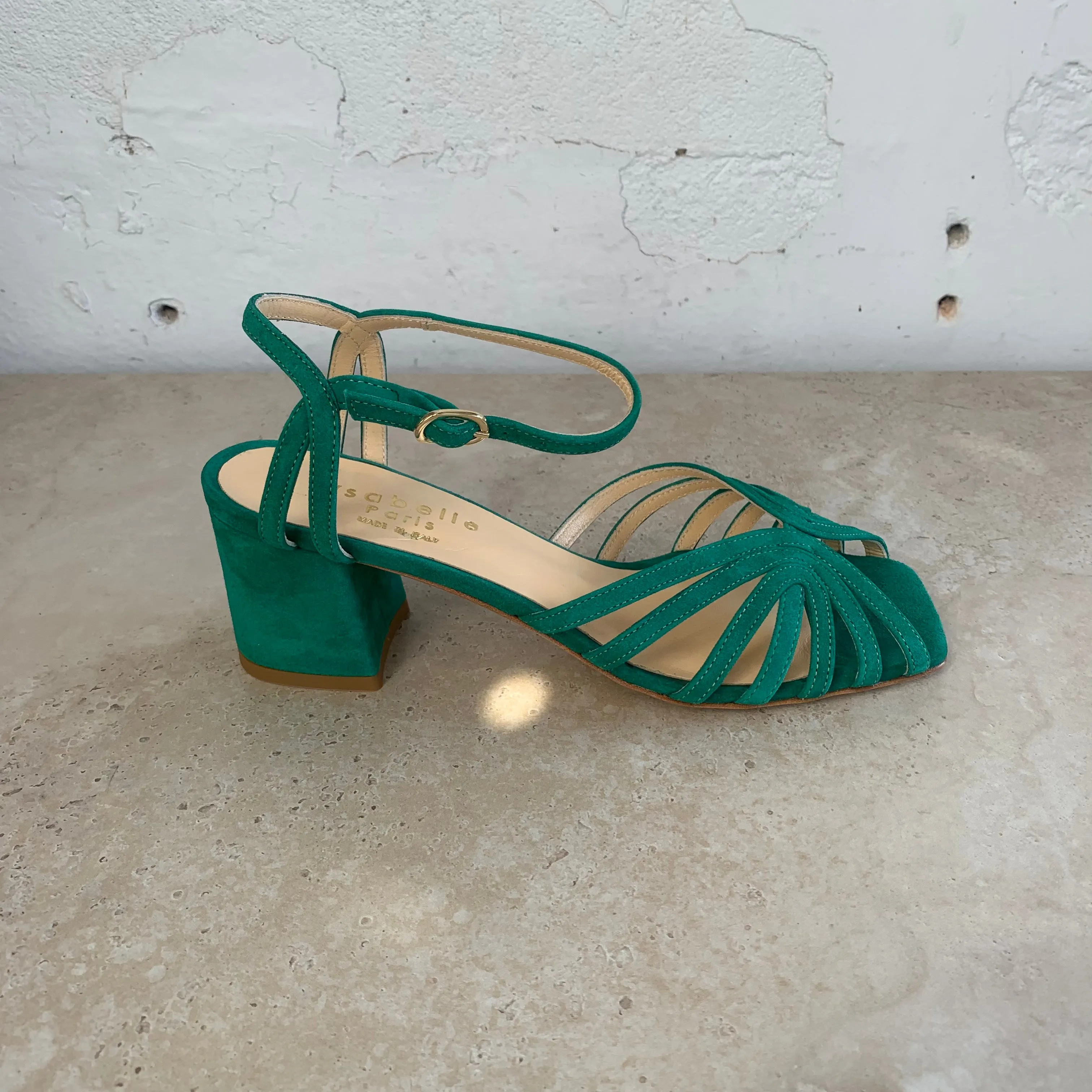 Isabelle Paris IS371 Verde Camoscio Shoes_Isabelle-Paris