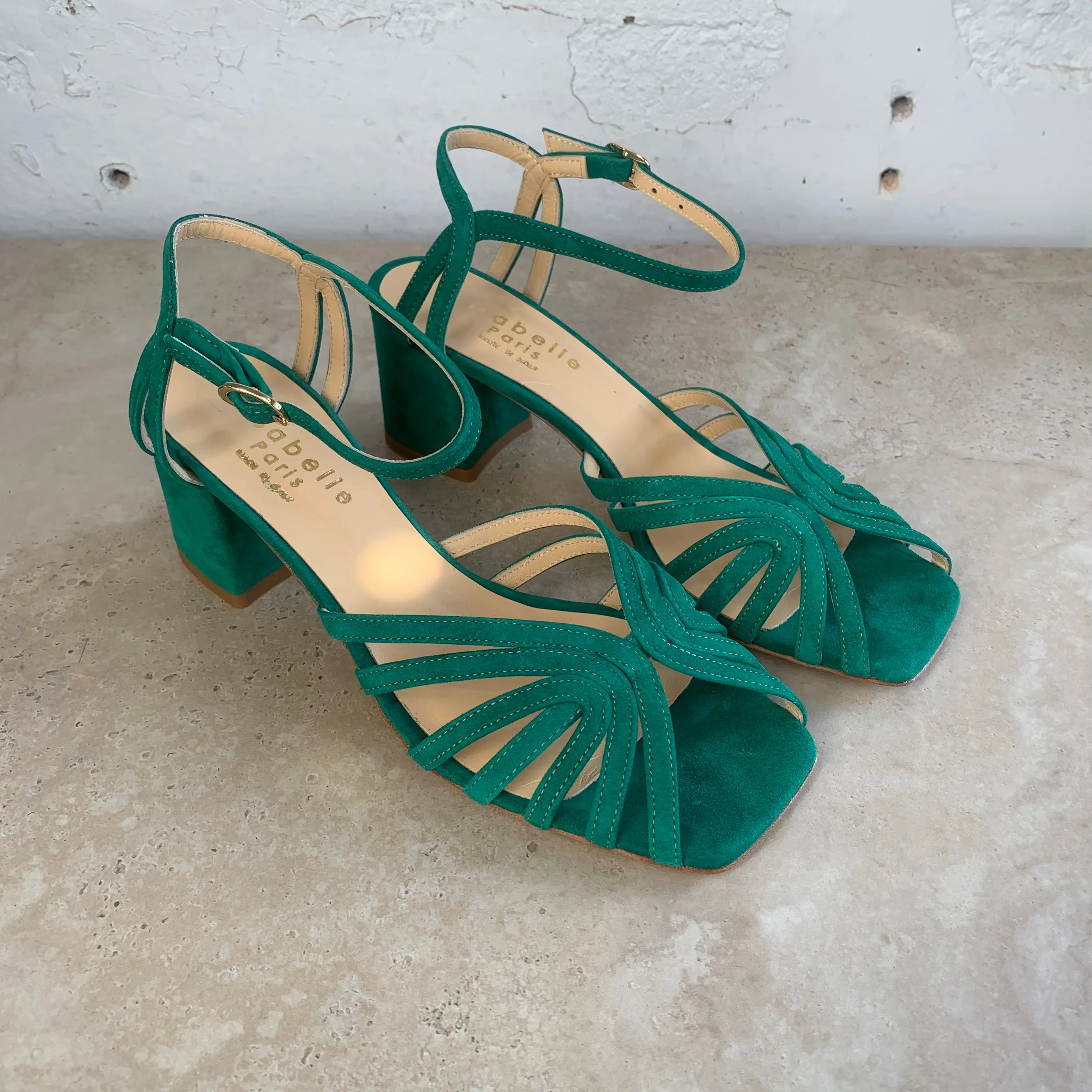 Isabelle Paris IS371 Verde Camoscio Shoes_Isabelle-Paris