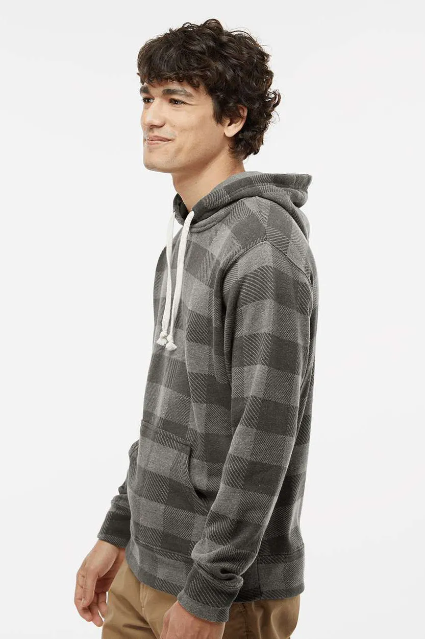 J America Mens Fleece Hooded Sweatshirt Hoodie w/ Pouch Pocket - Smoke Grey Buffalo  the perfect Clothing J-America