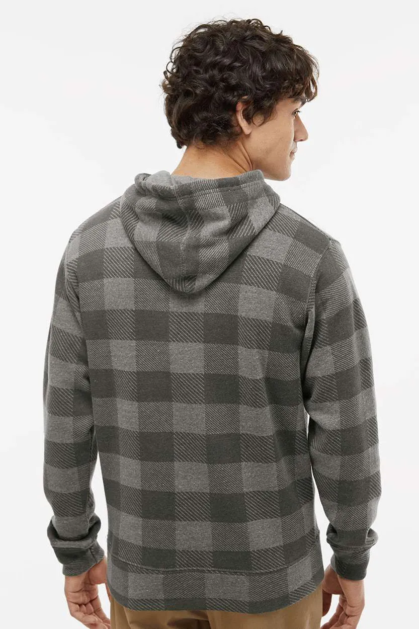 J America Mens Fleece Hooded Sweatshirt Hoodie w/ Pouch Pocket - Smoke Grey Buffalo  the perfect Clothing J-America