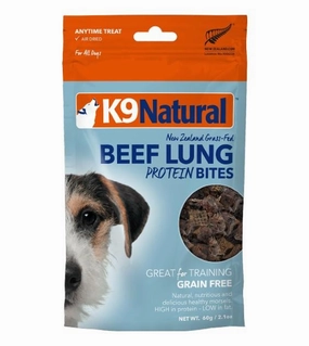 K9 Natural Freeze Dried Beef Lung Protein Bites Dog Treats freeze-dried dog food,lightweight pet food