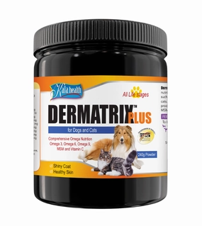 Kala Health DERMATRIX PLUS Shiny Coat & Healthy Skin Supplements for Dogs and Cats pet housekeeping,dog mess kit