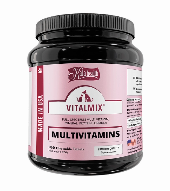 Kala Health VITALMIX (Multivitamins) Full Spectrum Multivitamins Supplements for Dogs and Cats