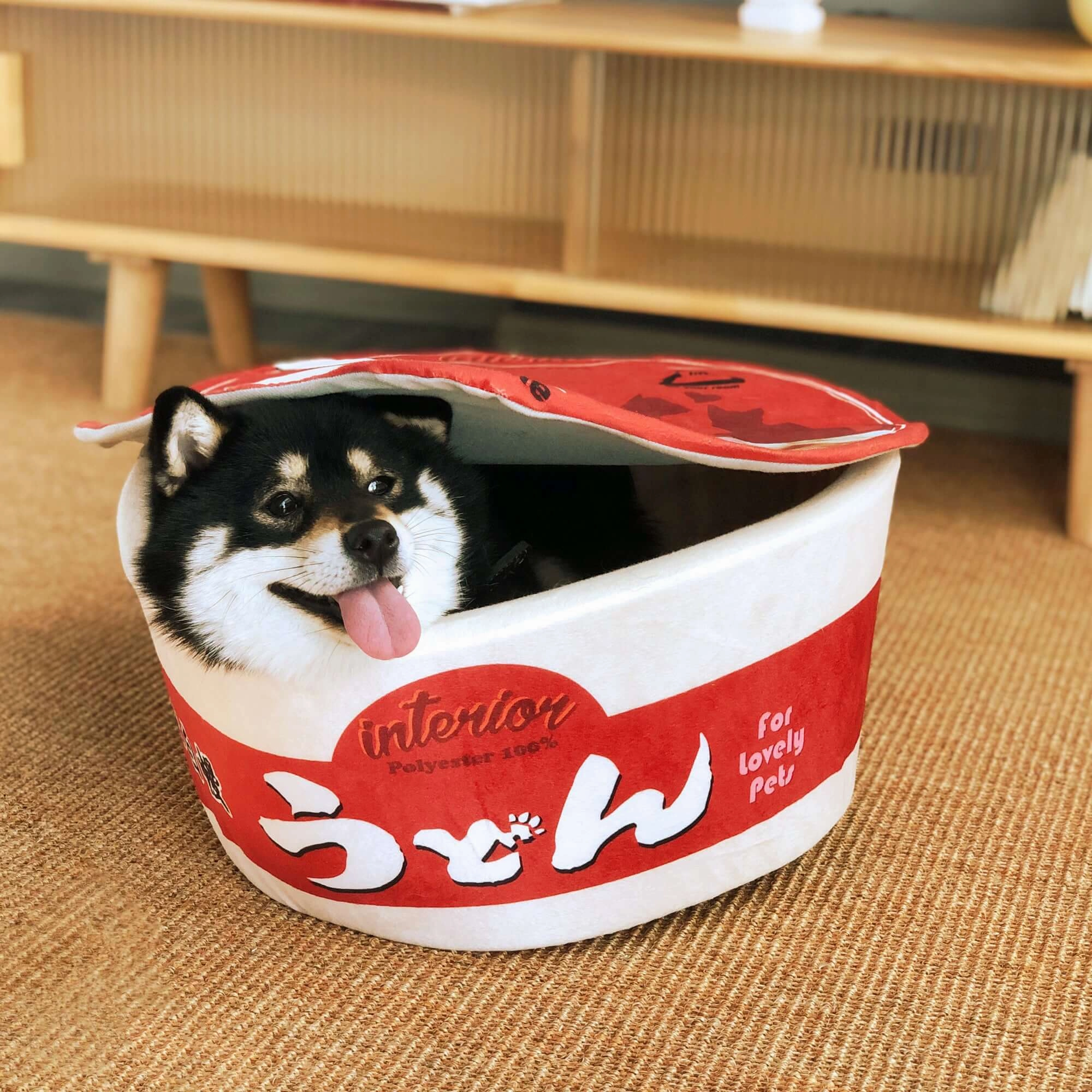 Kashima Soba Noodles Bed For Dogs & Cats (Blue)
